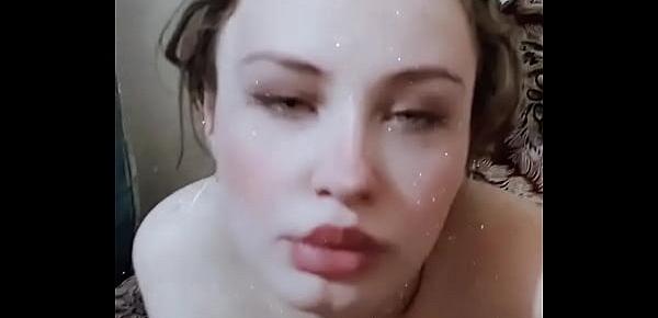 trendsmy girl with big juicy lips gives me a blowjob and swallows cum